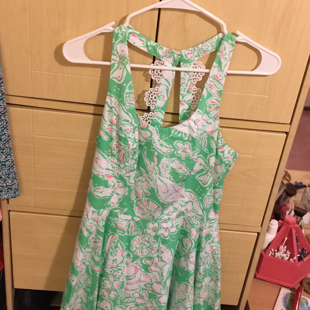 Lilly Pulitzer Holy Grail Green Lobster Dress